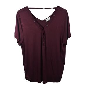 NWT Cranberry Blouse Sz 1x